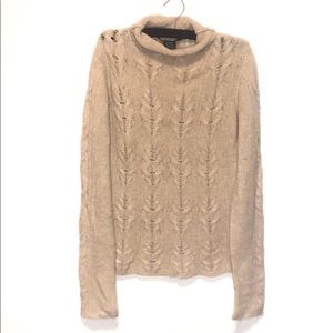 theory Cream Knit Sweater Small